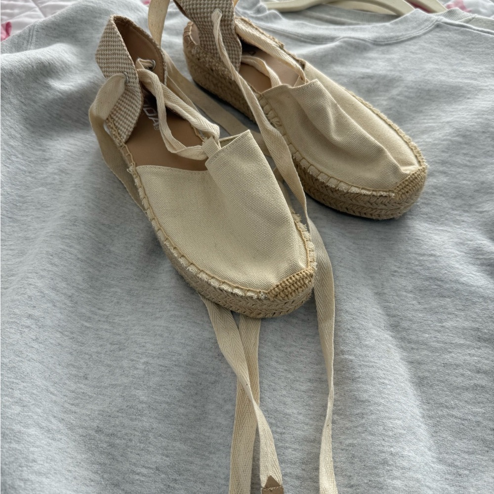 Soda Beige Espadrille Flats